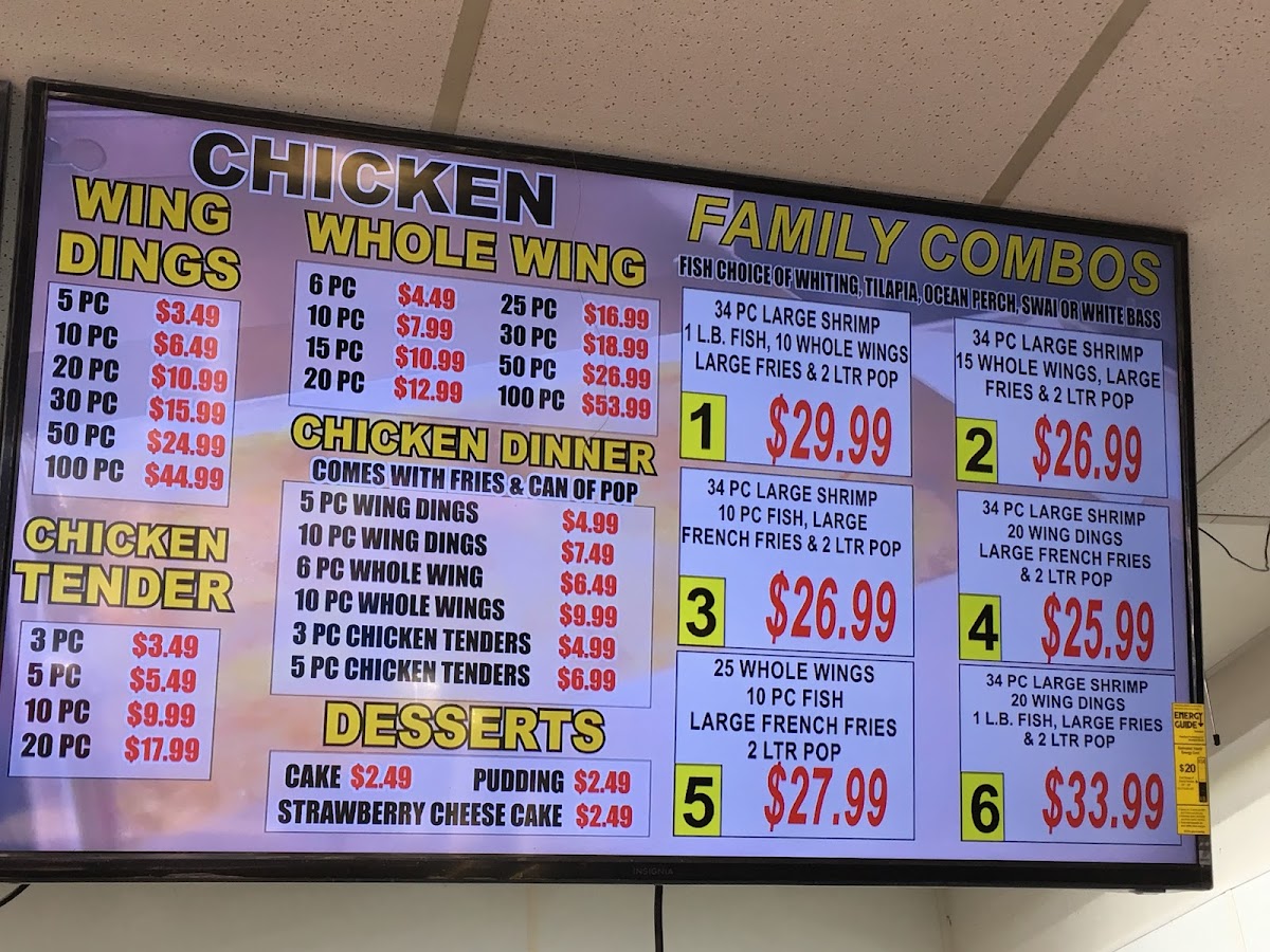 Sea World Fish Market Menu - Image 2