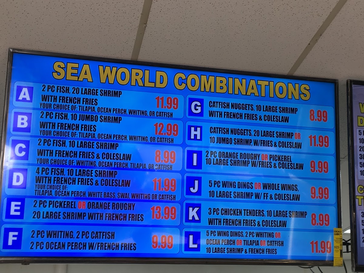 Sea World Fish Market Menu - Image 4